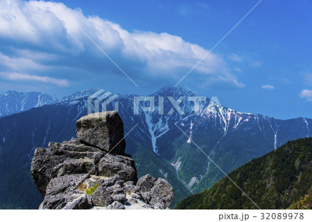 鳳凰三山から白峰三山 鳳凰三山から白峰三山 32089978