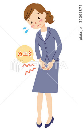 デリケートゾーンのかゆみ　女性 32091375