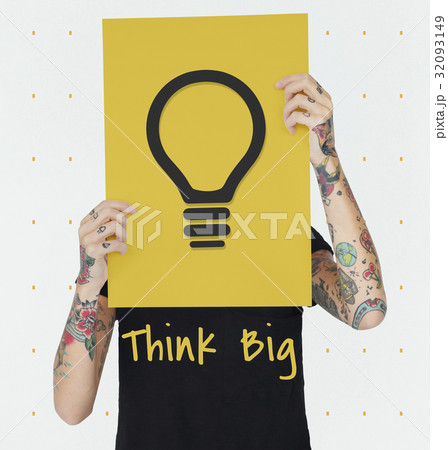 Inspiration Fresh Ideas Imagination Bulb Sign 32093149
