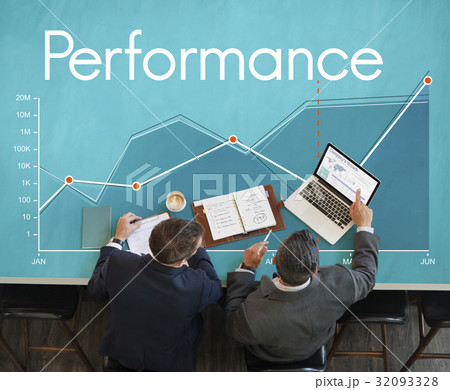 Corporate business line graph report 32093328