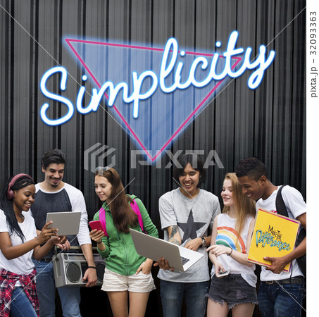Simplicity Contemporary Design Word Graphic 32093363