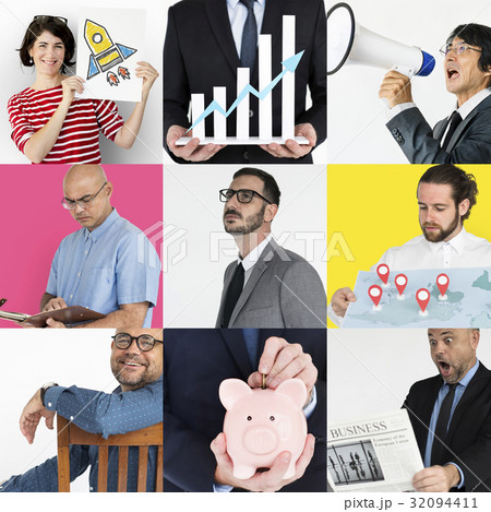 Studio People Collage Business Concept Studio People Collage Business Concept 32094411