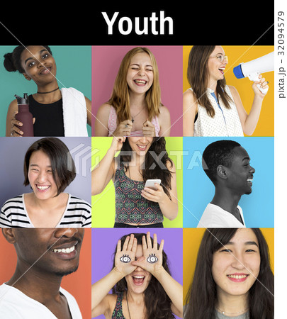 Studio People Collage Youth Concept Studio People Collage Youth Concept 32094579