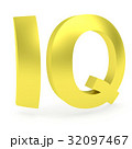Curved golden IQ sign 32097467