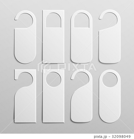 Paper Plastic Door Handle Lock Hangers Set 32098049