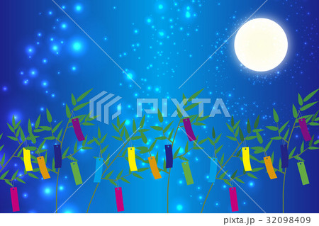 背景素材壁紙 七夕飾り 祭り 伝統 短冊 笹の葉 初夏 星屑 天の川 天の河 のイラスト素材 背景素材壁紙 七夕飾り 祭り 伝統 短冊 笹の葉 初夏 星屑 天の川 天の河 のイラスト素材