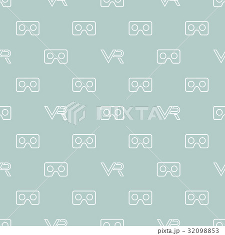 Seamless Vector Pattern With VR Logos Seamless Vector Pattern With VR Logos 32098853
