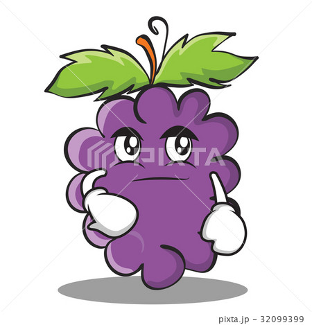 Smirking grape character cartoon collection 32099399