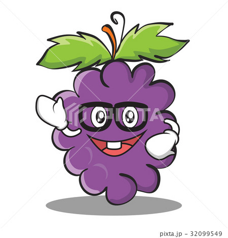 Geek grape character cartoon collection 32099549