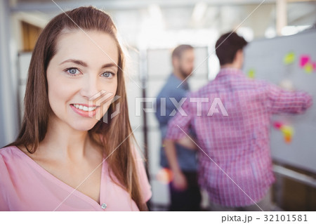 Portrait of confident executive at office 32101581