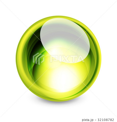 Glass sphere, futuristic abstract element Glass sphere, futuristic abstract element 32108782