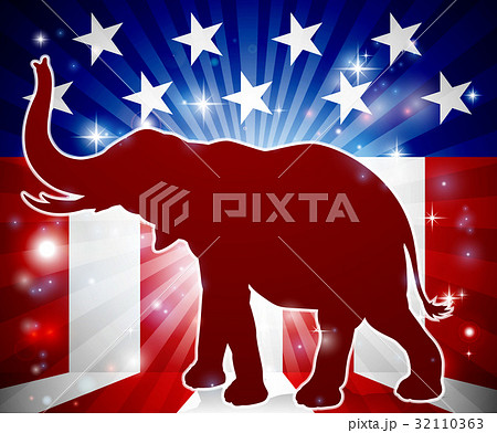 Political Mascot Republican Elephant Political Mascot Republican Elephant 32110363
