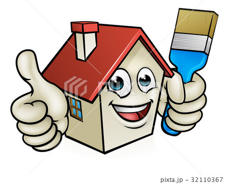 House Painting Cartoon Character 32110367