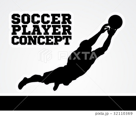 Goal Keeper Soccer Player Concept Goal Keeper Soccer Player Concept 32110369