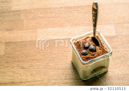 Tiramisu in glass cup Tiramisu in glass cup 32110513