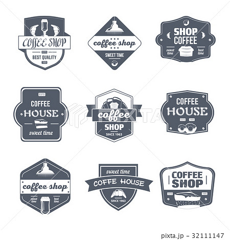 Coffee House - vintage vector set of logos 32111147