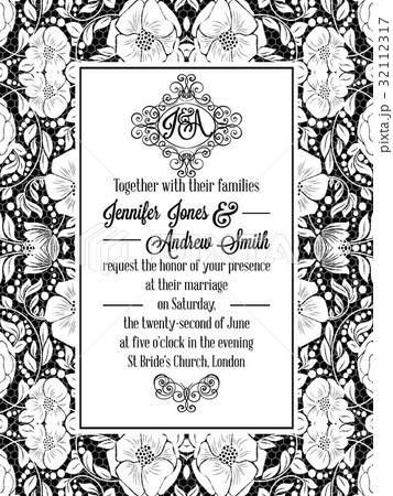 Elegant floral swirls, lacy pattern ornate frame Elegant floral swirls, lacy pattern ornate frame 32112317