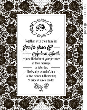 Elegant floral swirls, lacy pattern ornate frame Elegant floral swirls, lacy pattern ornate frame 32112430