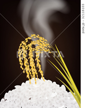 米　ごはん　日本　背景 32116103