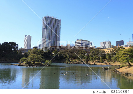 都市風景『東京都、芝離宮、冬編』 32116394