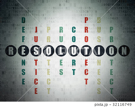 Law concept: Resolution in Crossword Puzzle 32116749