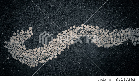 Pebbles stones arranged in an abstract Pebbles stones arranged in an abstract 32117262