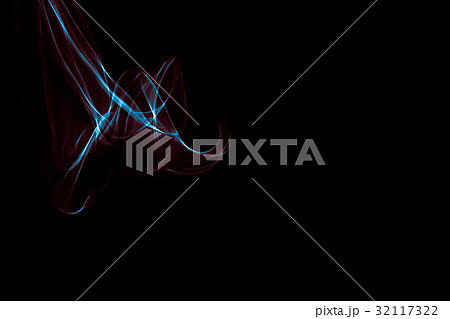 Glowing abstract curved blue and red lines Glowing abstract curved blue and red lines 32117322