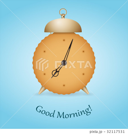 Cookie alarm clock. Good morning. Cookie alarm clock. Good morning. 32117531