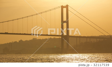 The Bosphorus Bridge connecting Europe and Asia. The Bosphorus Bridge connecting Europe and Asia. 32117539
