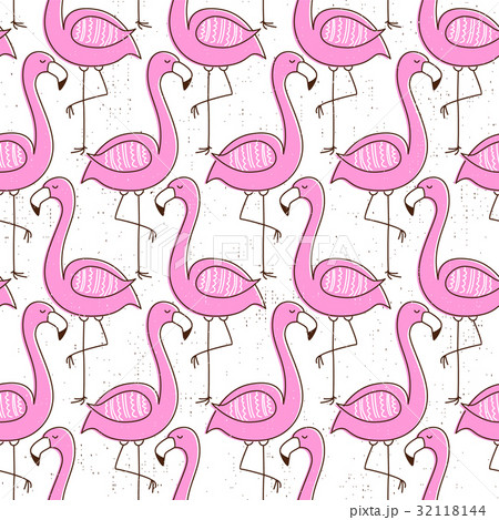 Flamingo seamless pattern 32118144