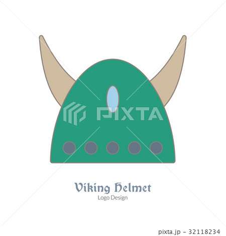 Medieval colorful logo emblem template, flat style 32118234