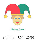 Medieval colorful logo emblem template, flat style 32118239