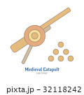 Medieval colorful logo emblem template, flat style 32118242