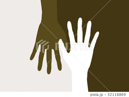 手 シルエットのイラスト素材