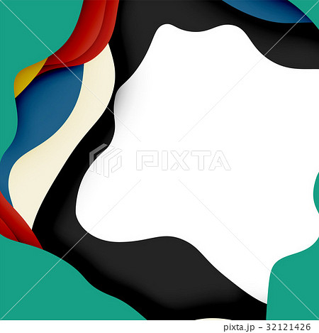 3d vector abstract background with cut shapes 32121426