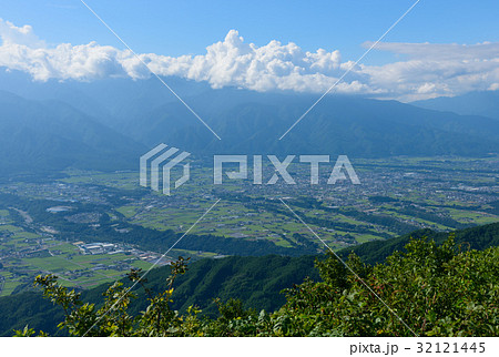 長野　伊那谷の風景 32121445