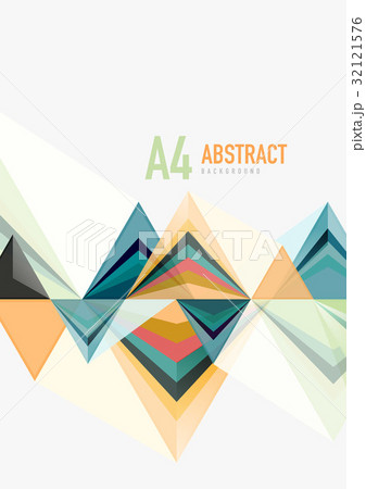 Triangular low poly vector a4 size geometric 32121576