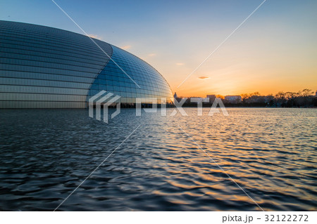 Beijing National Centre Performing Arts at sunset Beijing National Centre Performing Arts at sunset 32122272