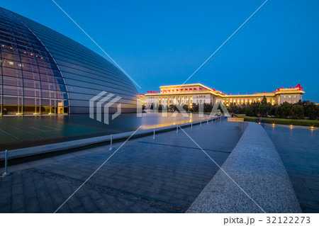 Beijing National Centre Performing Arts at sunset Beijing National Centre Performing Arts at sunset 32122273