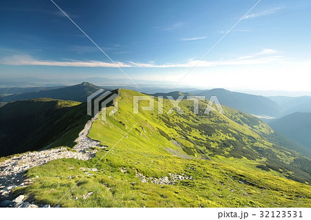Carpathian mountains at dawn, Polish Tatras  32123531