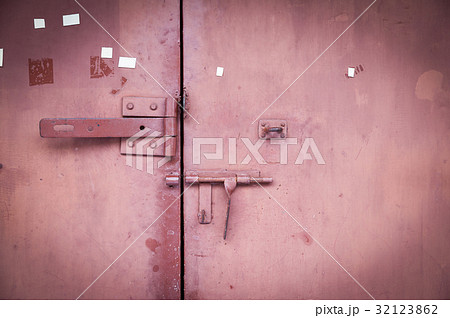 old brown steel door, grungy style 32123862