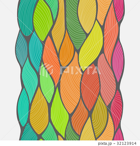 doodle waves seamless pattern eps10 32123914