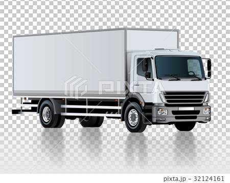 Vector truck template isolated on white Vector truck template isolated on white 32124161