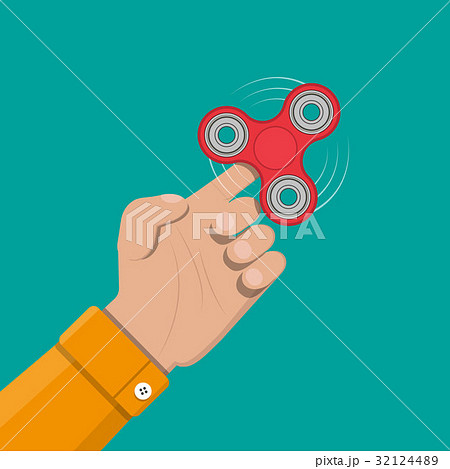 Hand spinner. Antistress toy, fidget spinner. 32124489