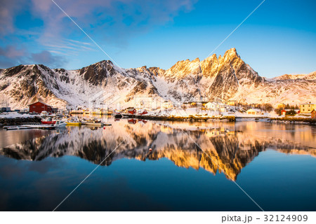 Lofoten the beautiful island in Norway. Lofoten the beautiful island in Norway. 32124909