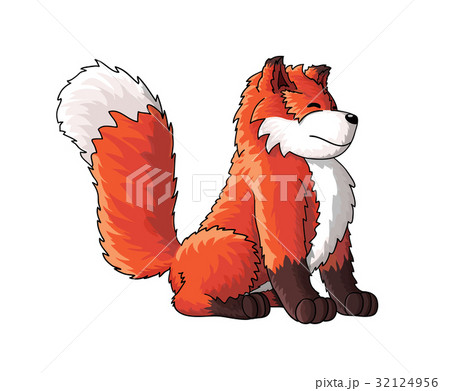 Cute fox cartoon character Cute fox cartoon character 32124956