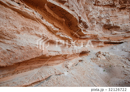 A fragment of the rock in the desert 32126722