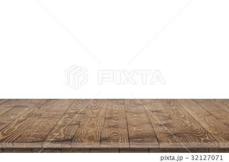 Empty wooden table perspective for product 32127071