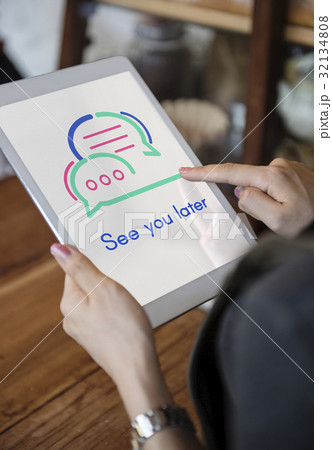 See You Later Socialize Communication Concept 32134808