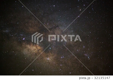 Close up of Milky way galaxy. 32135147